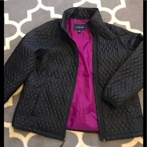 Quilted Nylon Lands End Plus Coat